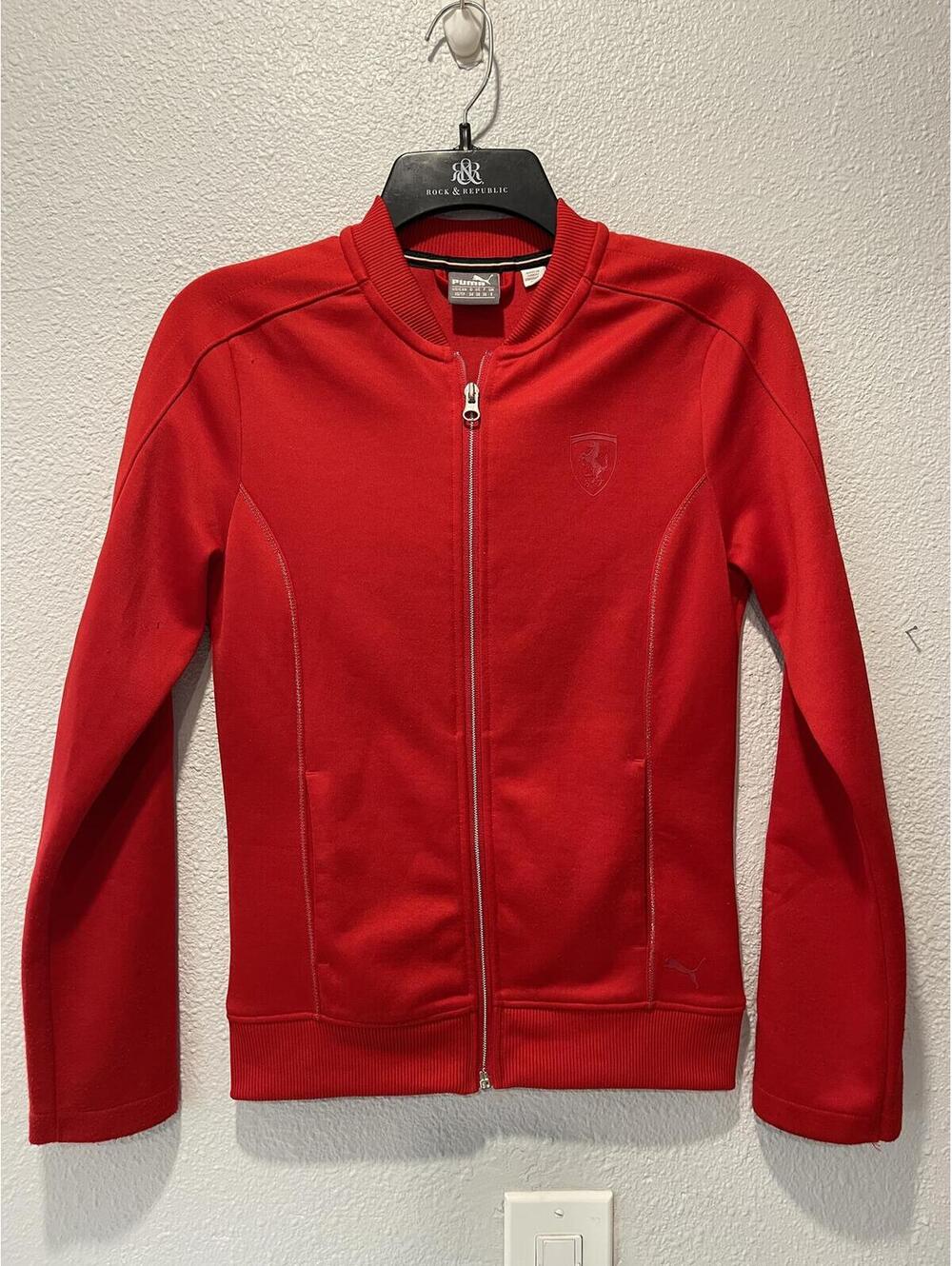 Puma Ferrari Red Zip-Up Jacket